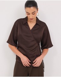 Calli - Easton Satin Shirt