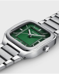 Cluse - Quadrus Steel, Green, Silver Colour