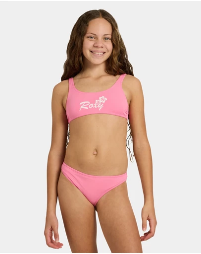 Roxy - Girls 8 to 16 Summer Wave Bralette Two Piece