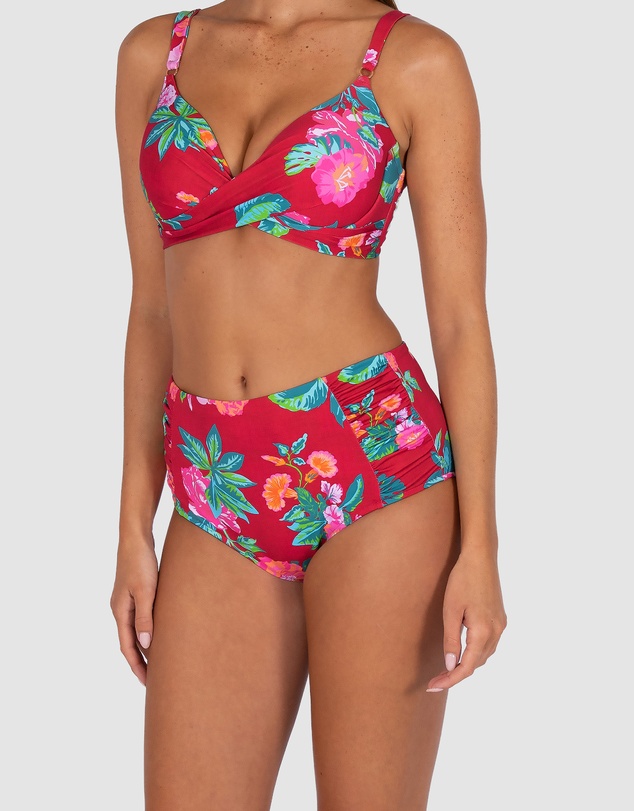 Baku Swimwear - Cala Luna Ruched High Waist Bikini Bottom