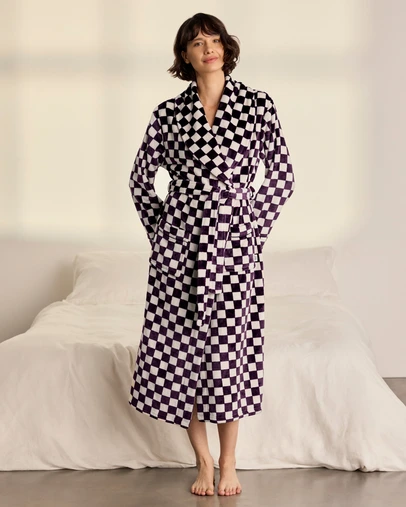 Chelsea Peers - Checkerboard Dressing Gown