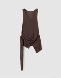 M.N.G - Knitted Top with Knot Detail