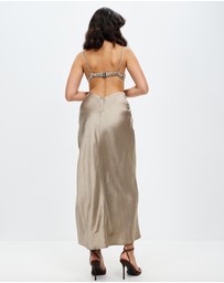 Third Form - Crush Bias Tri Midi Dress