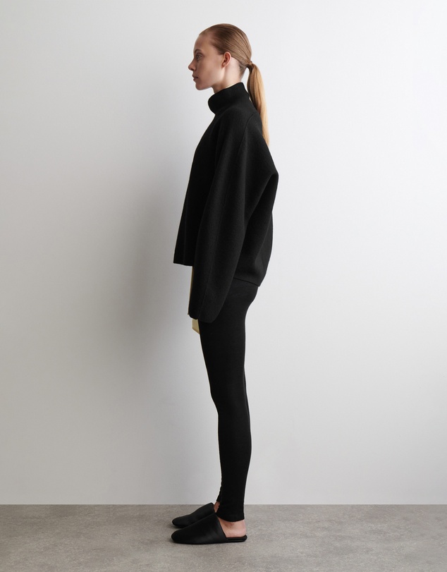 COS - Boiled-Wool Funnel-Neck Jumper
