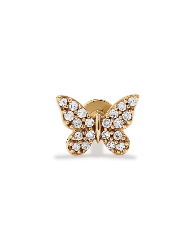 Michael Hill - 0.06TW Butterfly Helix Stud in 10kt Gold