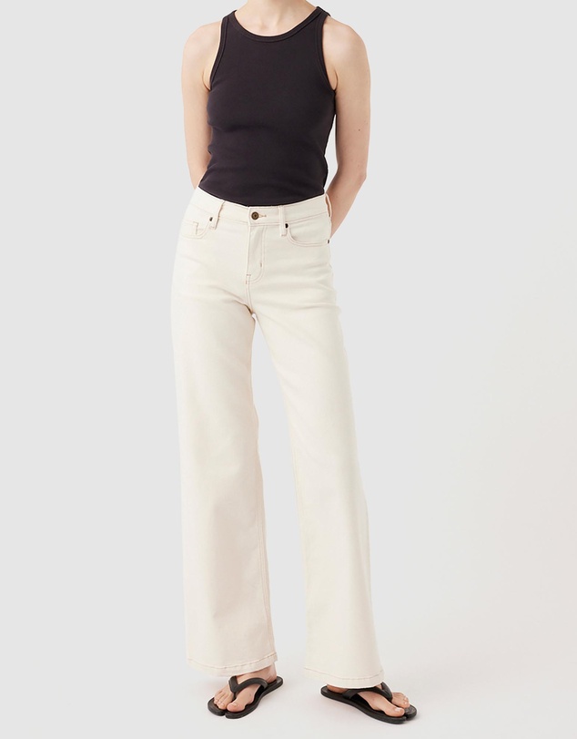 Outland Denim - Mia Mid Wide Leg Jeans