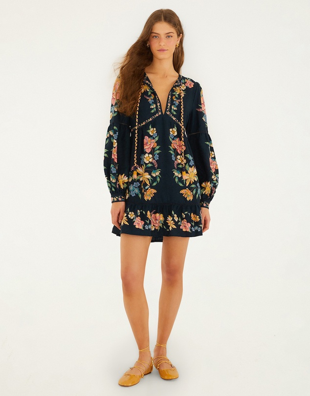 Farm Rio - Maira Floral Mini Dress