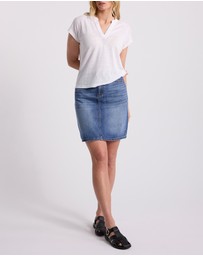 David Lawrence - Erika Linen Jersey Top
