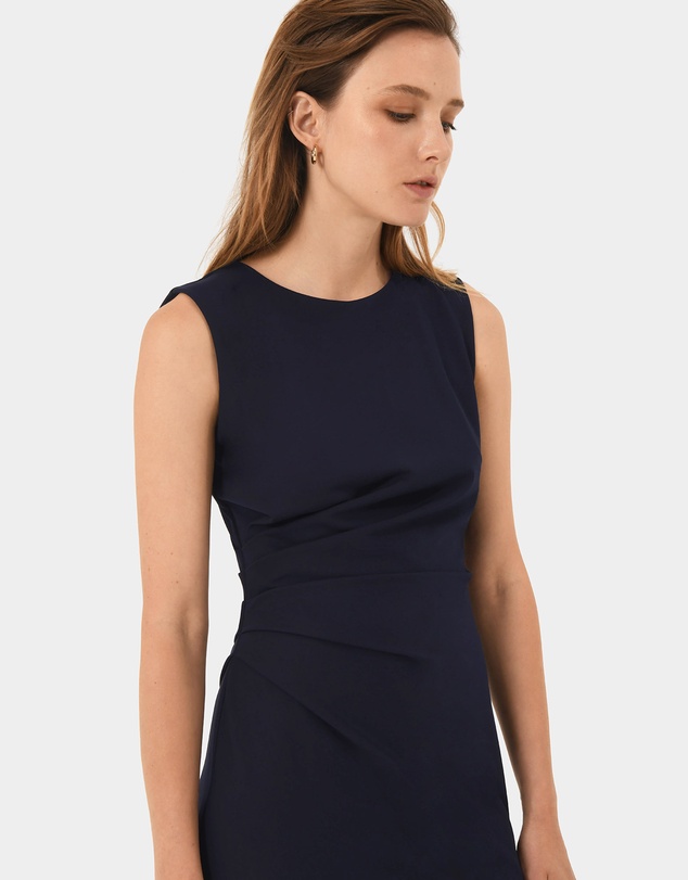 Forcast - Faith Side Pleated Midi Dress