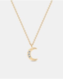 Mestige - Moonlight Shimmer Necklace - 18K Gold Plated