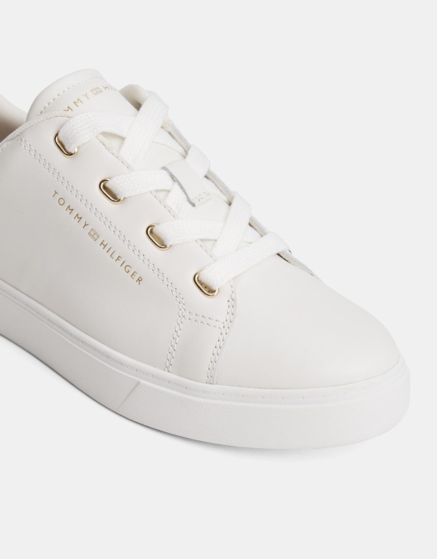 Tommy Hilfiger - Leather Cupsole Sneakers - Women's