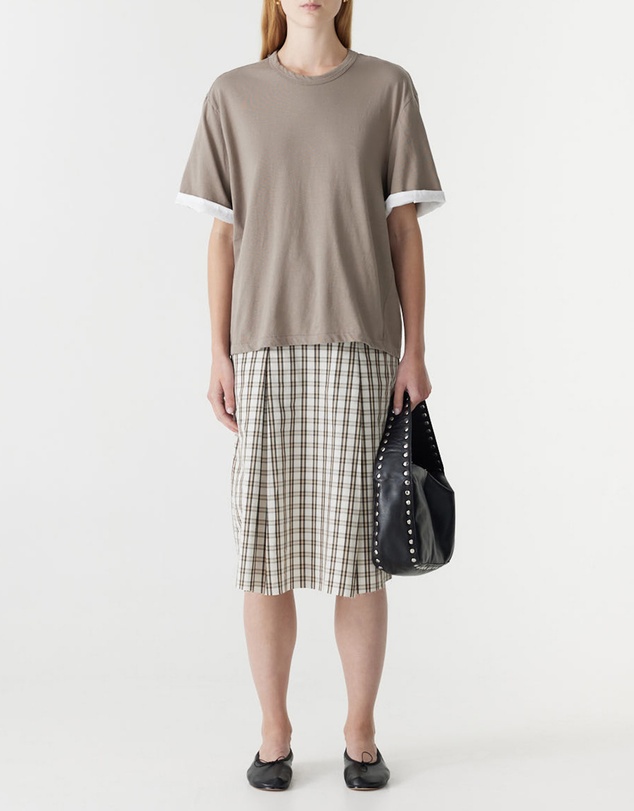Bassike - Slouch Turnback T-Shirt