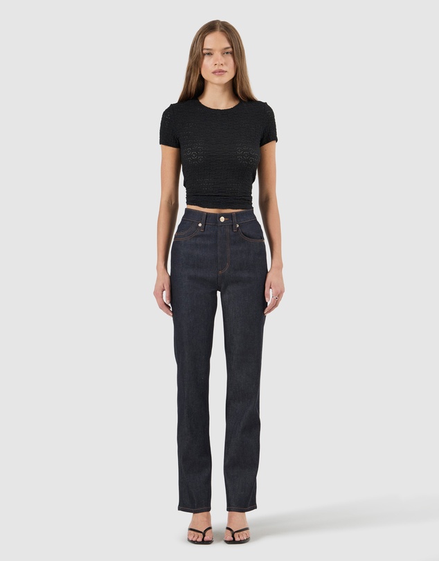 Rolla's - Loulou Straight Jean Long - Madame Indigo