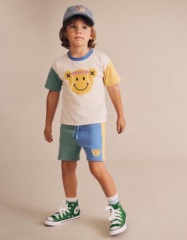 Huxbaby - Tennis Bear Boxy T-Shirt - Babies-Kids