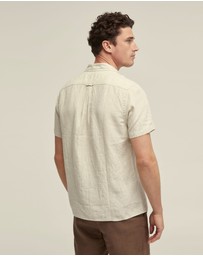 Oxford - Leyton Pure Linen Short Sleeve Shirt