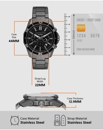 Armani Exchange - Gun-Metal Chronograph Watch