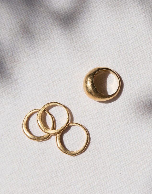 Kirstin Ash - Golden Light Stacking Ring