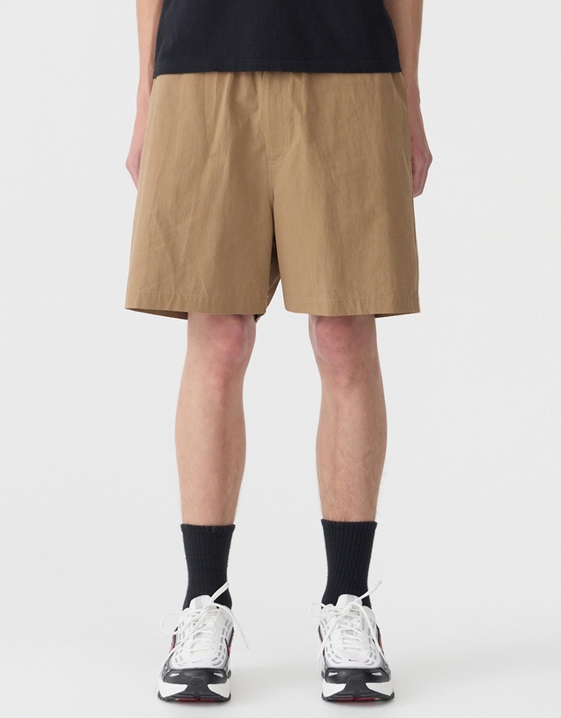 Bassike - Crushed Cotton Pull On Shorts