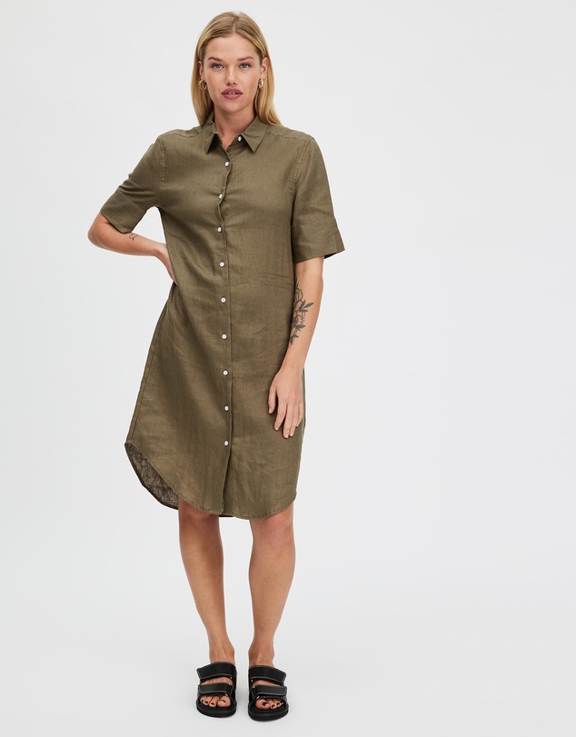 White By FTL - Hettie Shirt Dress