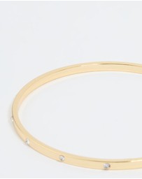 Lovisa - Gold Plated Diamante Inlay Bangle