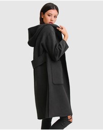 Belle & Bloom - Walk This Way Wool Blend Hooded Coat