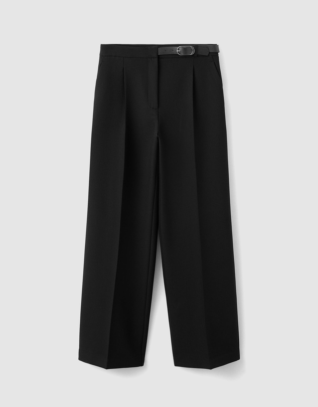 M.N.G - Belt Straight-Fit Trousers