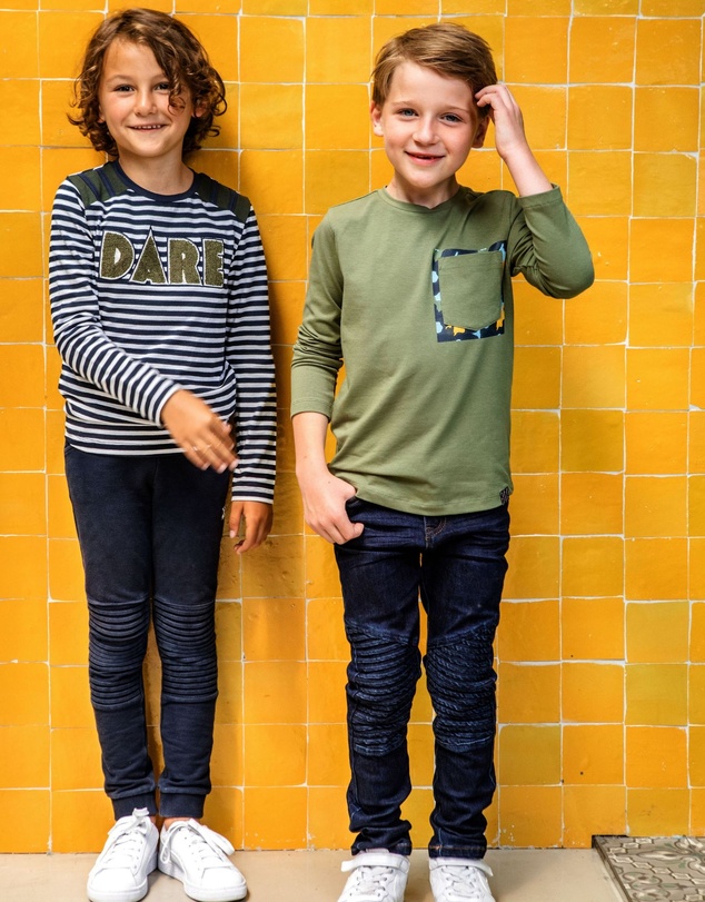 B.Nosy - Ribbed Knee Sweatpants - Kids-Teens