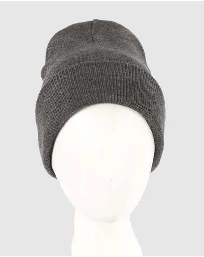Max Alexander - European Made Dark Grey Wool Beanie