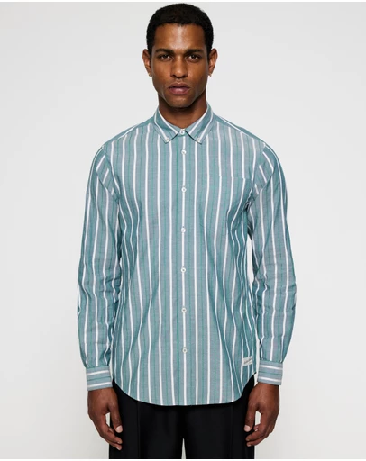 Scotch & Soda - Regular Fit Dobby Stripe Shirt