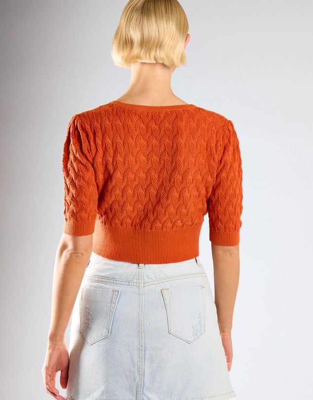 Glamorous - V-Neck Crop-Cardigan