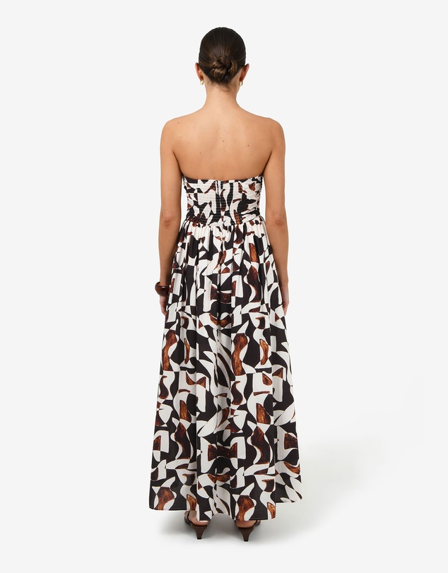 Forcast - Hazel Printed Strapless Dress