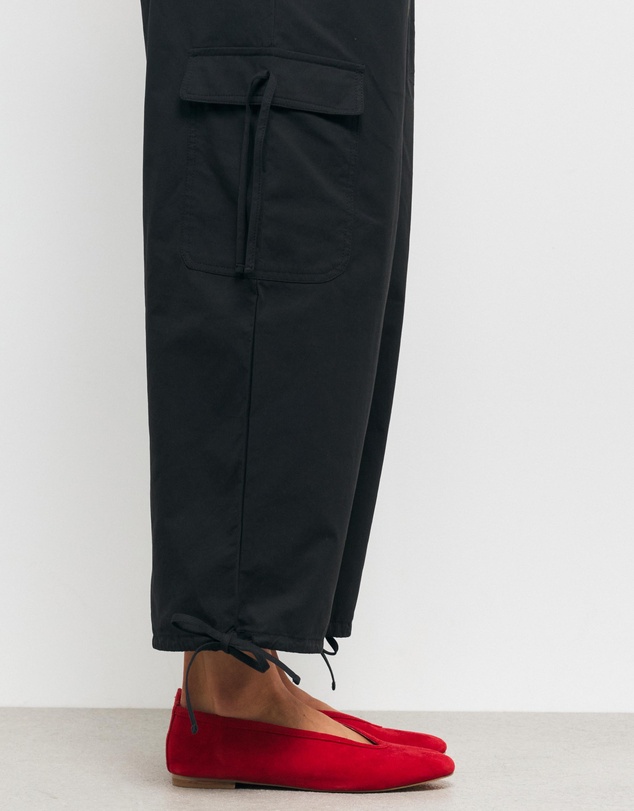 AERE - Tori Suede Ballet Flats - Women's