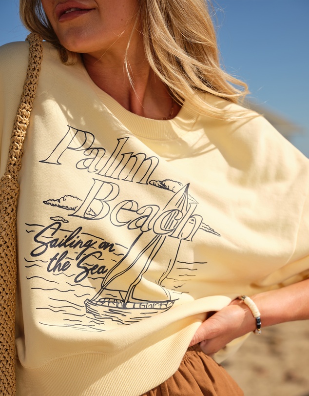 Ceres Life - Charlie Cropped Slouchy Crew
