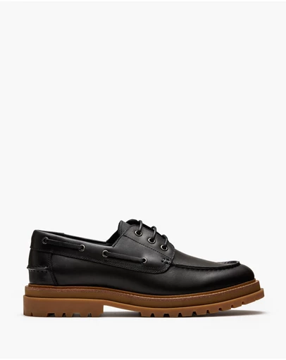 Aquila - Beam Leather Boat Shoes