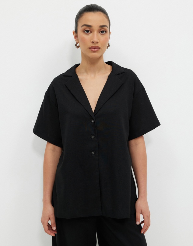 Calli - Karina Oversized Collared Shirt