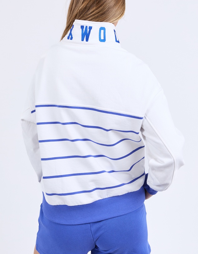Foxwood - College Stripe Zip Crew