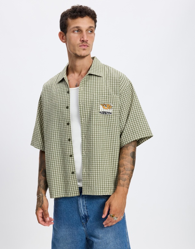 Worship - On Leave Box Fit Cropped SS Shirt