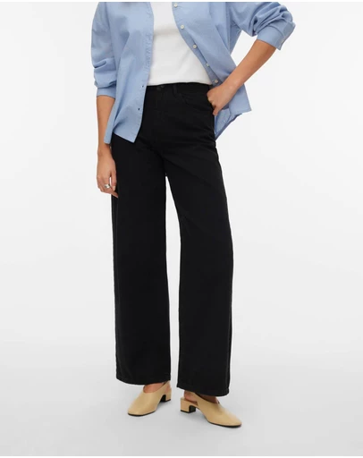 Vero Moda - Kirsa High Waisted Wide Jeans