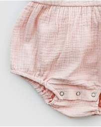 WITH LOVE FOR KIDS - Cotton Muslin Playsuit - Babies