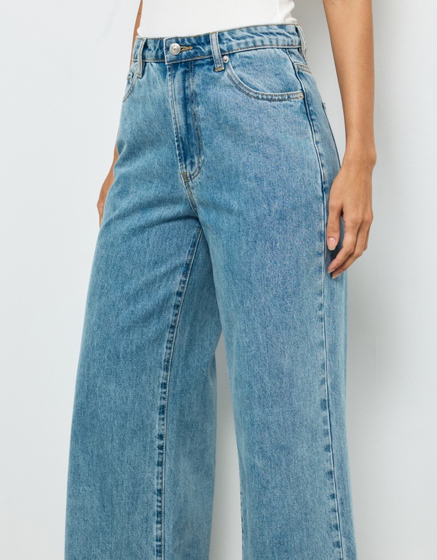 AERE - High Rise Wide Leg Jeans