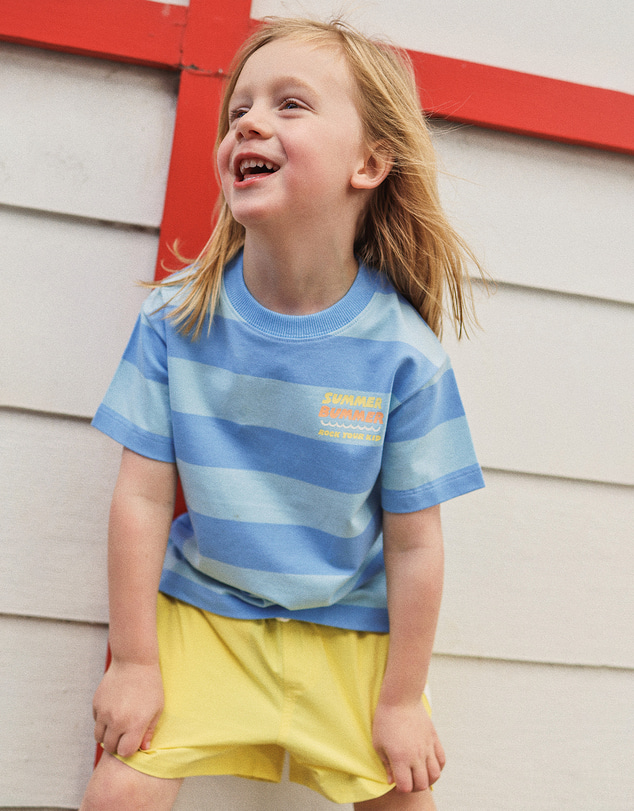 Rock Your Kid - Vince Tee in Blue Stripe