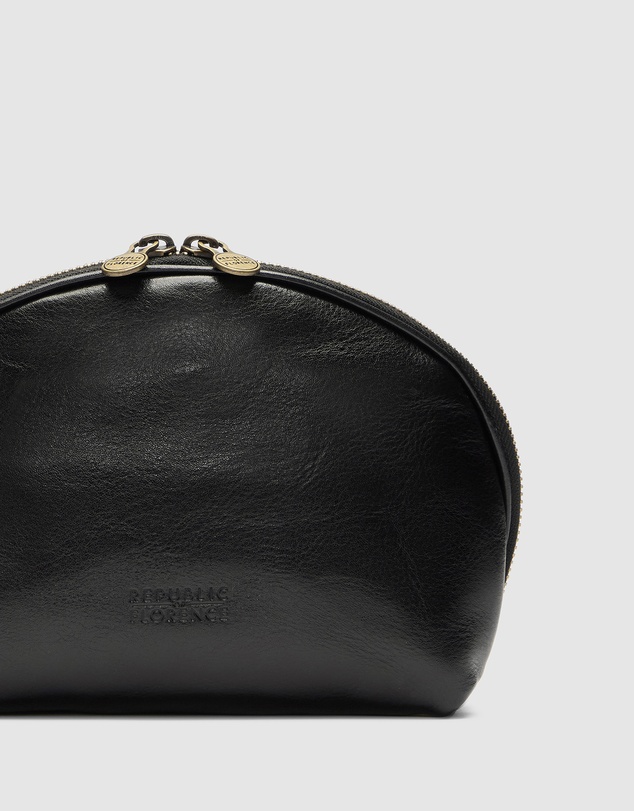Republic of Florence - Porter Black Leather Pouch