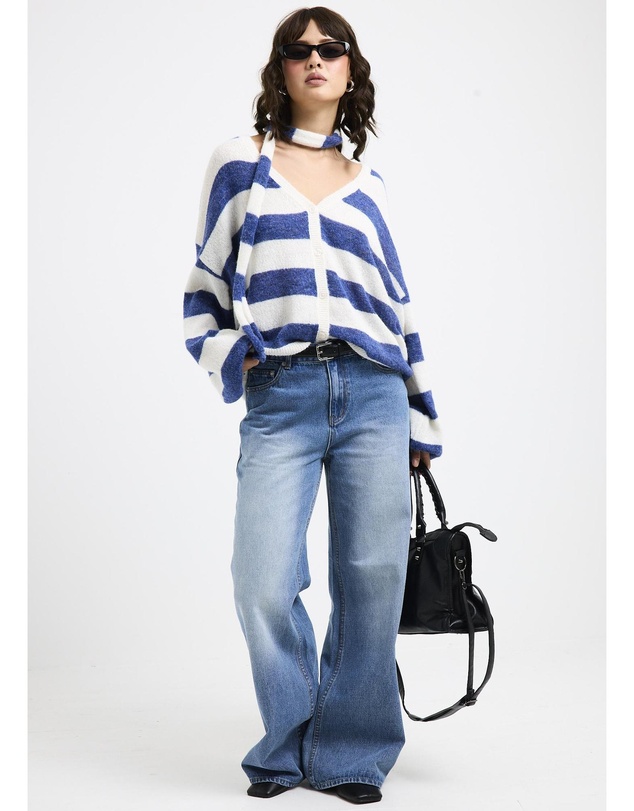 Subtitled - Catalina V-Neck Oversized Cardigan