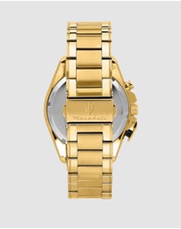 Maserati - Maserati Traguardo 45mm Chronograph Gold Stainless Steel Watch