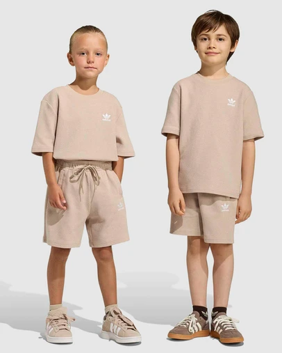 adidas Originals - Loose Waffle Short T-Shirt Set - Kids-Teens