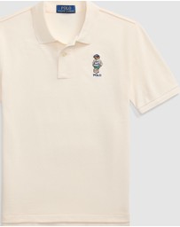 Polo Ralph Lauren - Polo Bear Cotton Mesh Polo Shirt - Teens