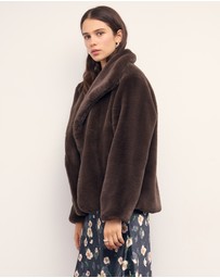 MINKPINK - Sigrid Faux Fur Coat