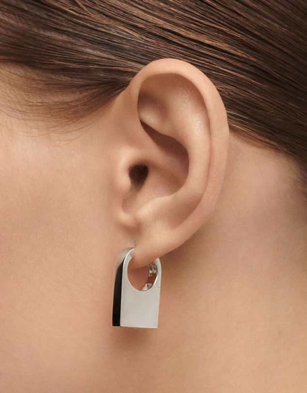 PDPAOLA - Chicago Silver Hoop Earrings