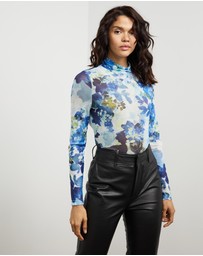 Sofia Irina - PRINT MESH TOP