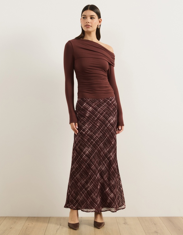 Atmos&Here - Nell One Shoulder Long Sleeve Top